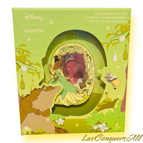 Loungefly The Princess And The Frog Tiana Lenticular Enamel Pin - Picture 1 of 7